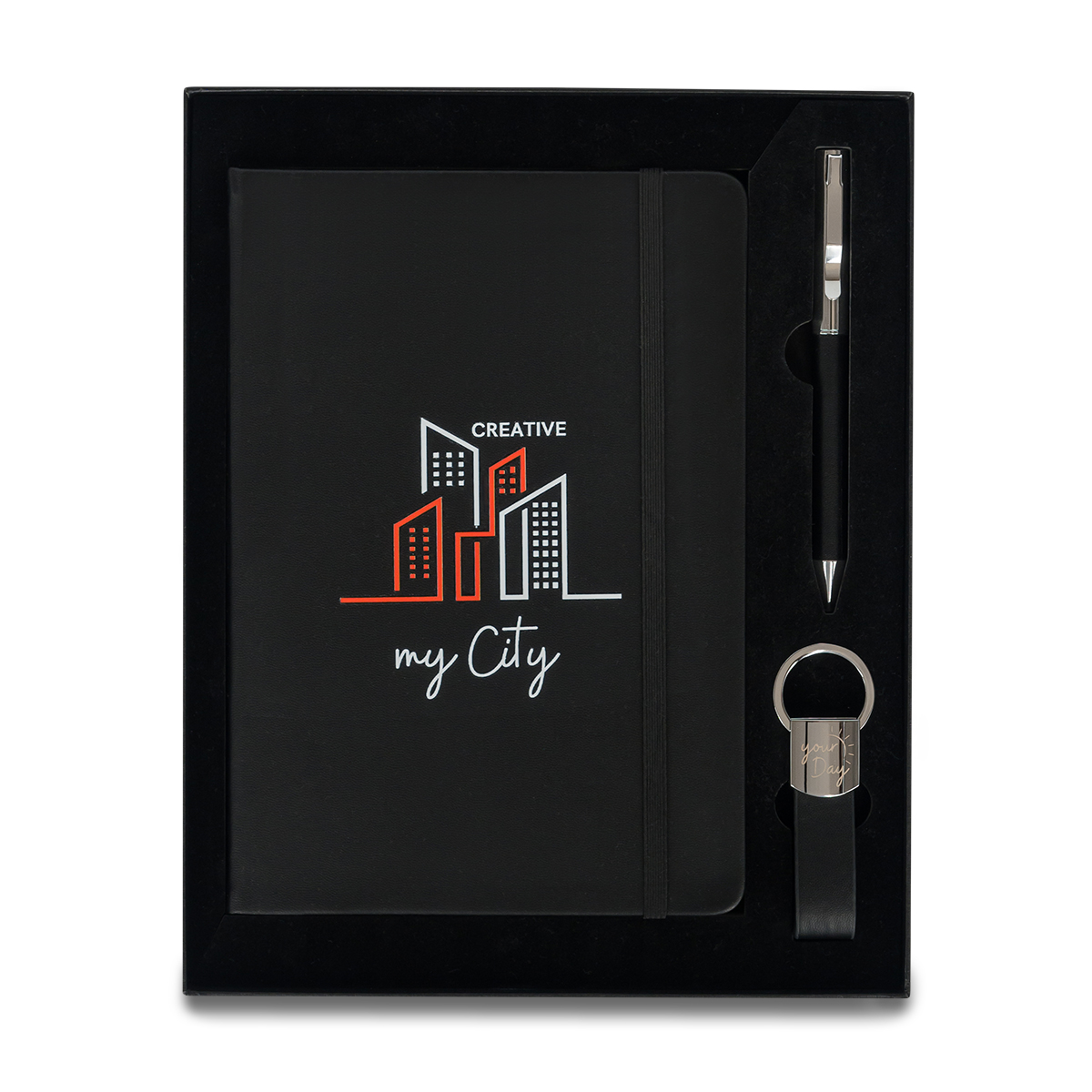 R02323.02.O - Zestaw upominkowy Nebraska, czarny 