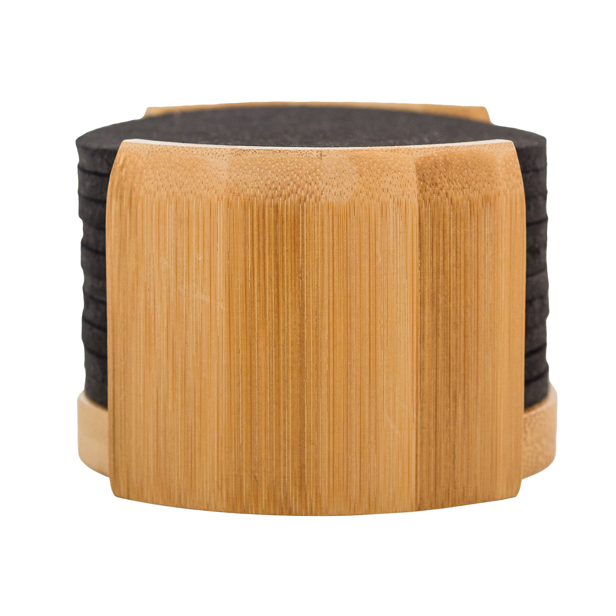 R17685.02 - Zestaw podkładek RPET filcowych Mazzo, czarny 