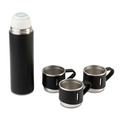 R08217.02.O - Termos z kubkami Attu 500 ml, czarny 