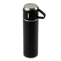 R08217.02.O - Termos z kubkami Attu 500 ml, czarny 
