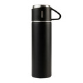 R08217.02.O - Termos z kubkami Attu 500 ml, czarny 